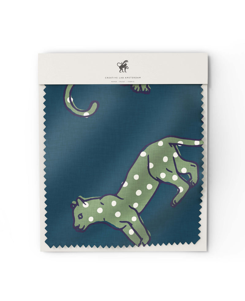 Panther Dots Blue/Green Sample
