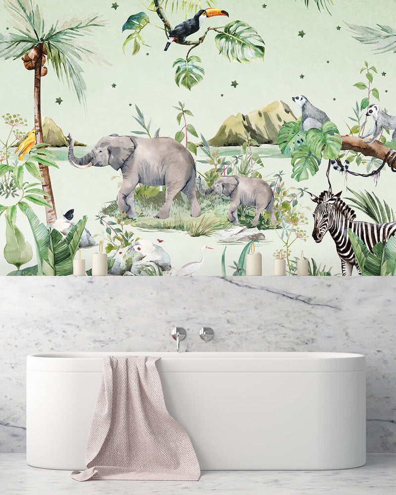 Creative Lab Amsterdam badkamer behang Anouk Hoogendijk bathroom Wallpaper