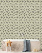 Creative Lab Amsterdam badkamer behang Black Palm bathroom Wallpaper