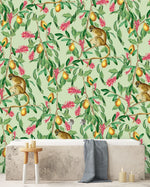Creative Lab Amsterdam badkamer behang Tropical Monkey bathroom Wallpaper