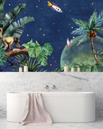 Creative Lab Amsterdam bathroom wallpaper From Jungle to Space badkamer behang