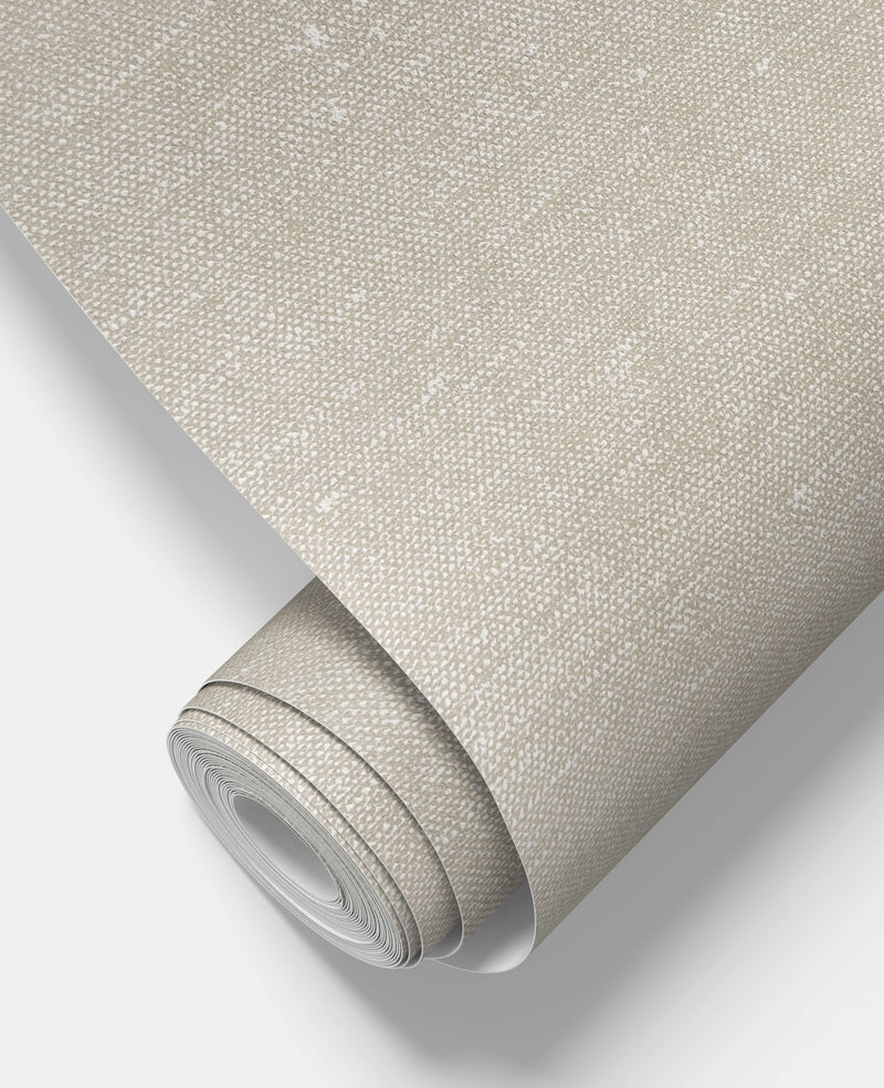 Linen Beige Wallpaper Sample