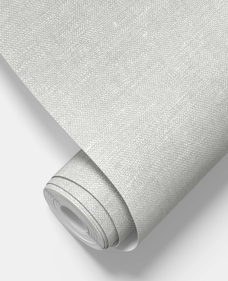 Linen Wallpaper Light Grey