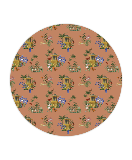 Creative Lab Amsterdam behang cirkel Asian Botanical Garden Terra wallpaper circle