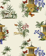 Creative Lab Amsterdam behang Asian Botanical Garden Vanilla wallpaper detail