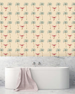 Creative Lab Amsterdam badkamer behang Spread your Wings bathroom Wallpaper