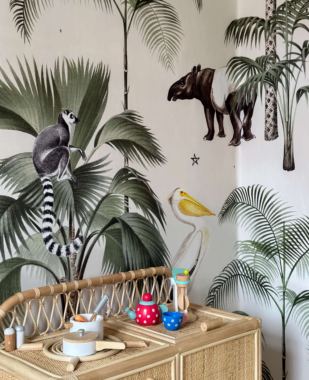 Creative Lab Amsterdam behang Palm Wildlife wallpaper