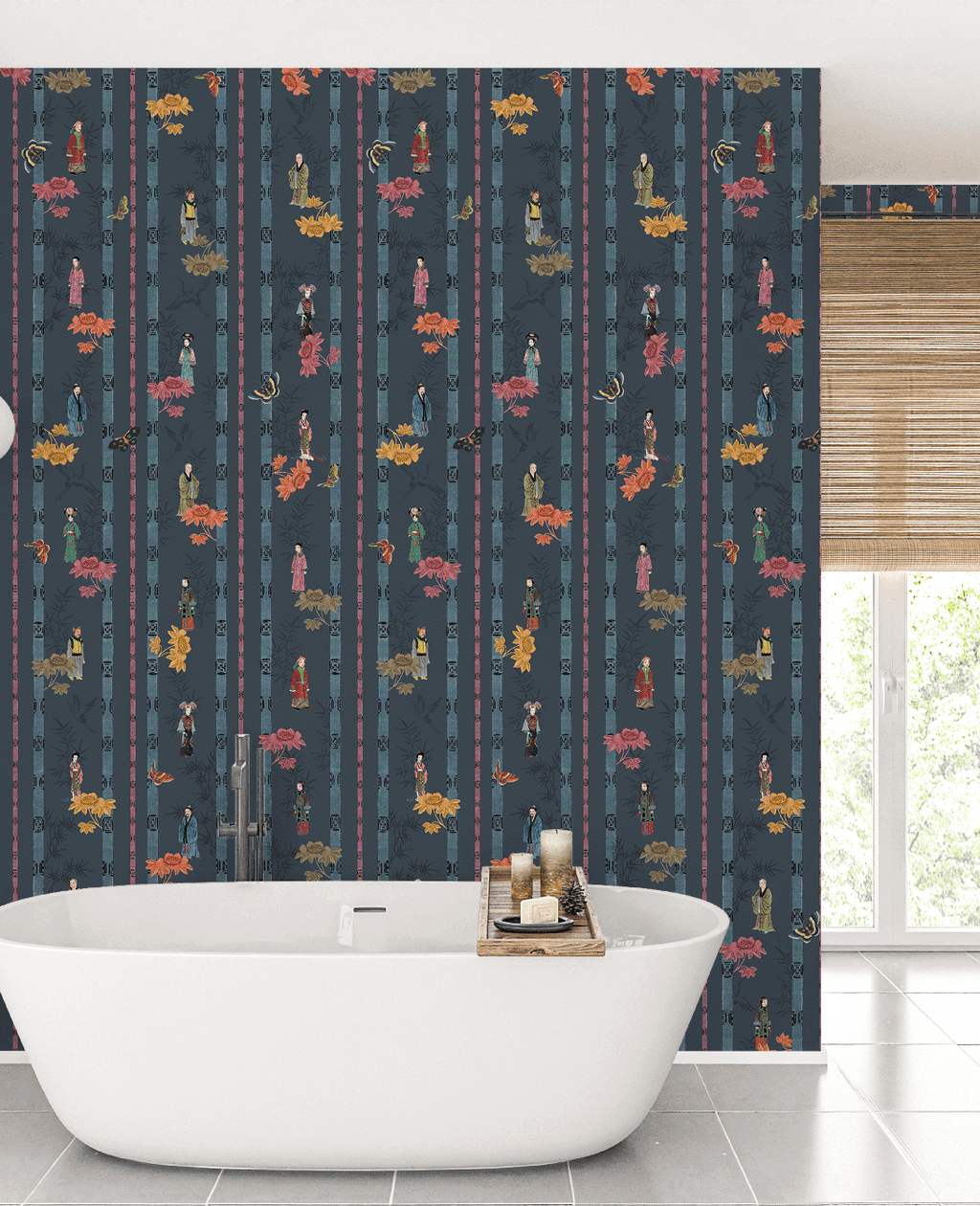 Creative Lab Amsterdam badkamer behang Chinese Costume  bathroom Wallpaper