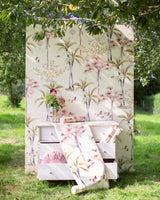 Oriental Flamingo Flight wallpaper by Creative Lab Amsterdam