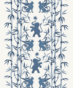 Creative Lab Amsterdam behang Eclectic Bamboo Blue wallpaper detail