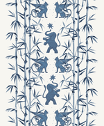 Creative Lab Amsterdam behang Eclectic Bamboo Blue wallpaper detail