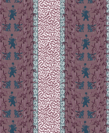 Creative Lab Amsterdam behang Eclectic Bamboo Ribbon Burgundy Wallpaper detail