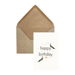 Creative Lab Amsterdam Elephant Grass Greeting Card - Peacock Happy Birthday