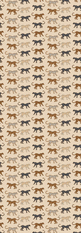 Creative Lab Amsterdam behang Funky Leopards Dark Wallpaper
