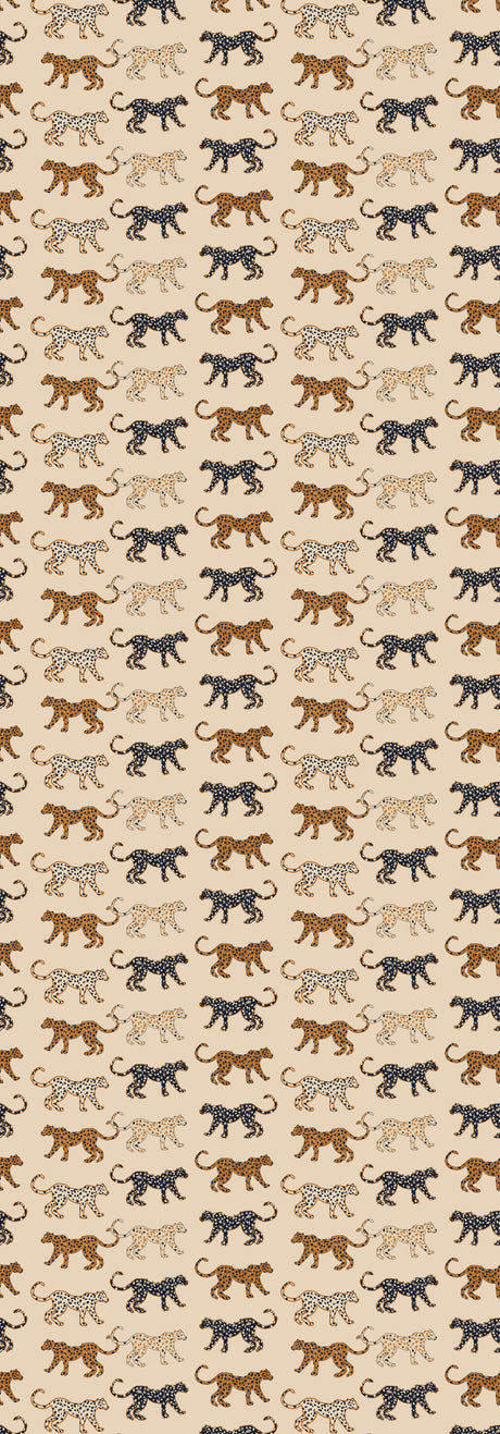 Creative Lab Amsterdam behang Funky Leopards Dark Wallpaper