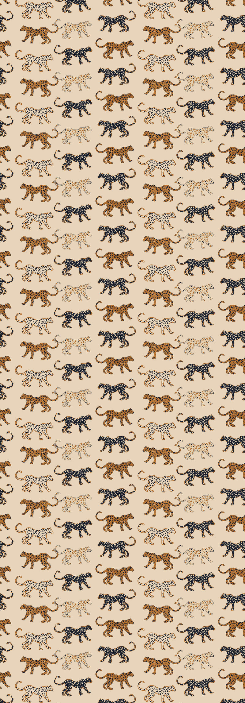 Creative Lab Amsterdam behang Funky Leopards Dark Wallpaper