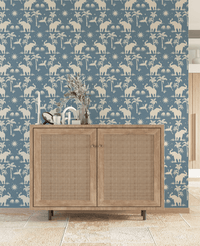Creative Lab Amsterdam behang Generous Jungle Blue wallpaper