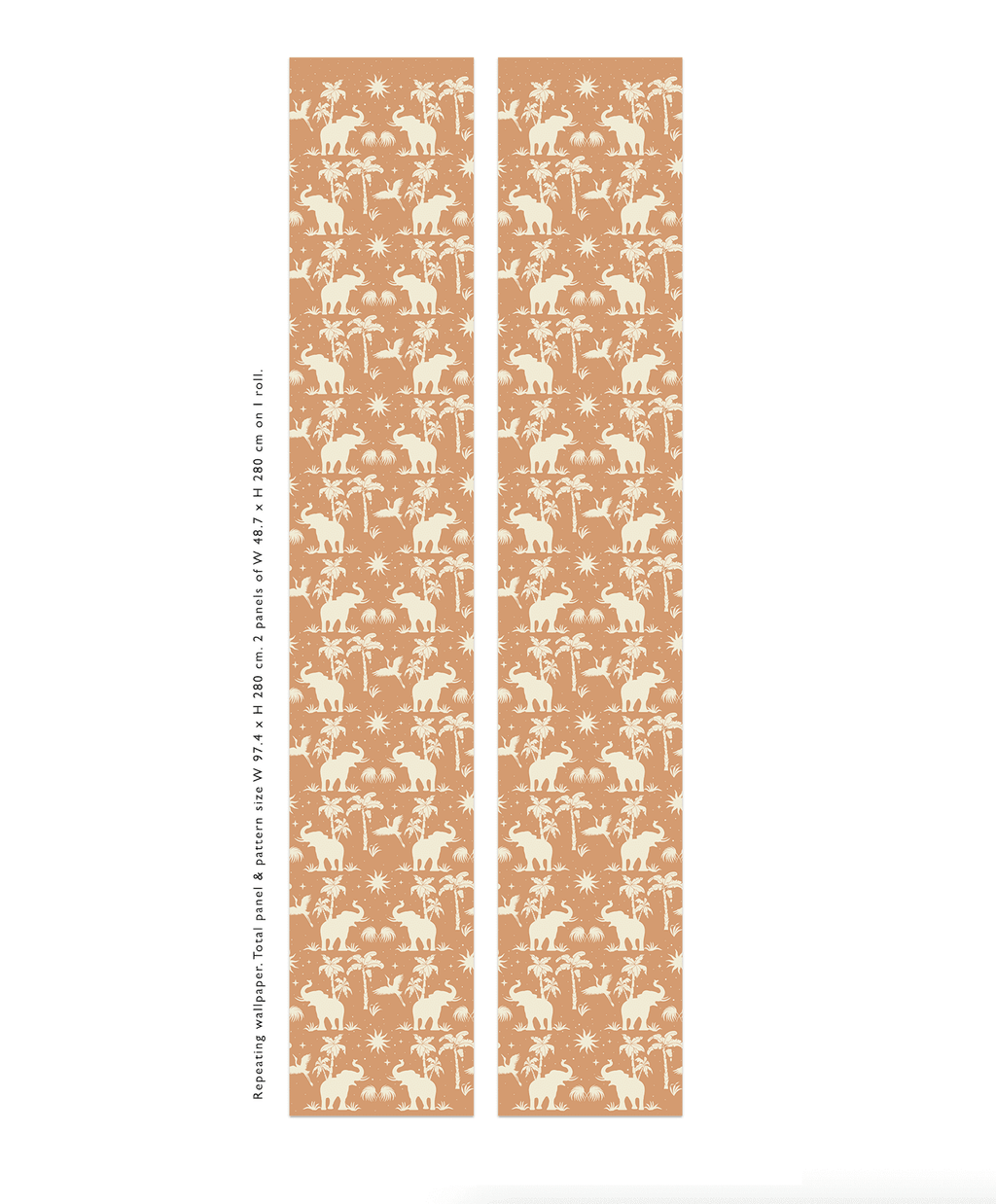 Creative Lab Amsterdam behang Generous Jungle Dusty Orange wallpaper rolls