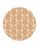 Creative Lab Amsterdam behang cirkel Generous Jungle Dusty Orange wallpaper circle