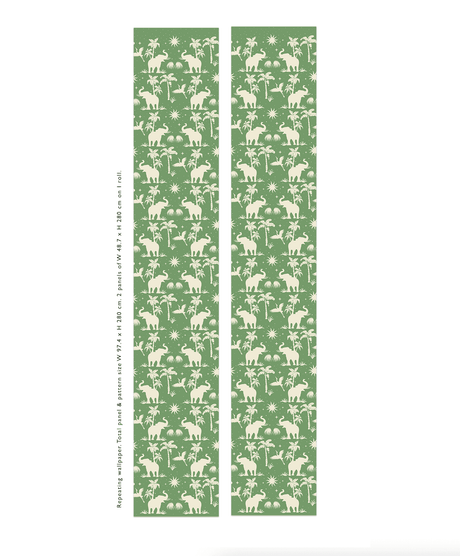 Creative Lab Amsterdam behang Generous Jungle Green wallpaper rolls