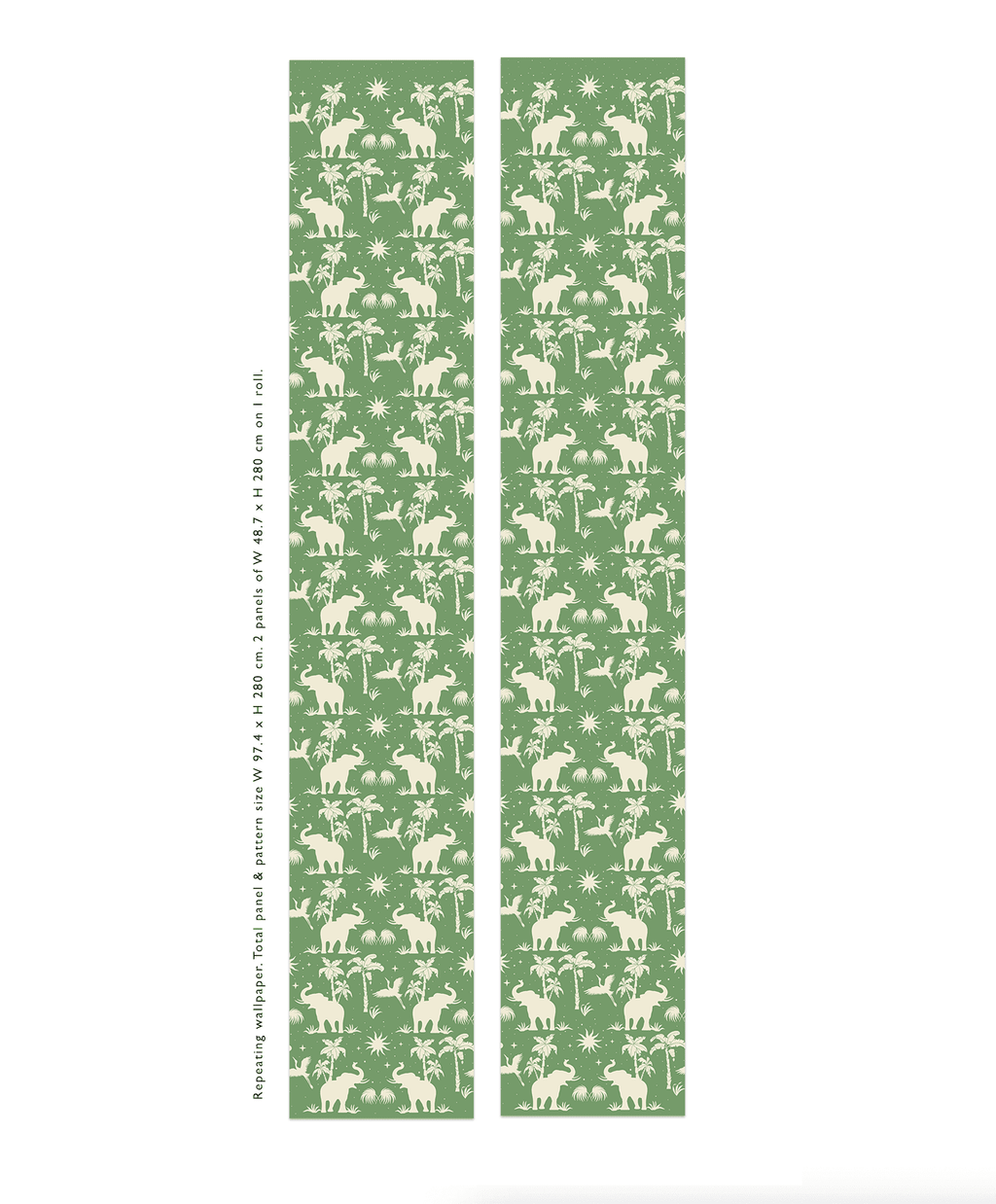 Creative Lab Amsterdam behang Generous Jungle Green wallpaper rolls