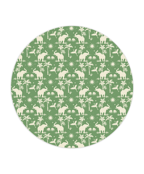 Creative Lab Amsterdam behang cirkel Generous Jungle Green wallpaper circle