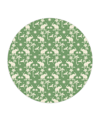 Creative Lab Amsterdam behang cirkel Generous Jungle Green wallpaper circle