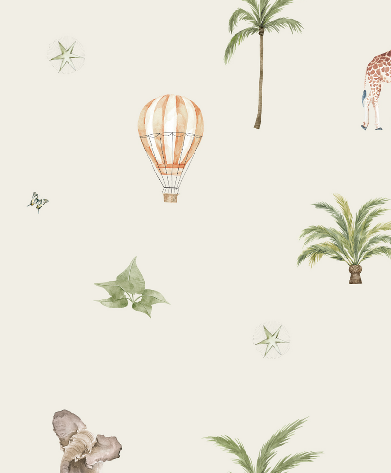 Creative Lab Amsterdam behang Go Go Safari wallpaper detail