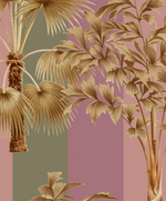 Creative Lab Amsterdam behang Golden Palms wallpaper detail