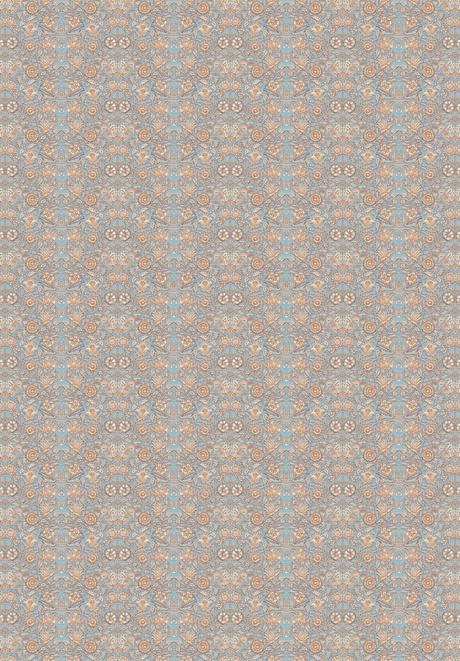 Creative Lab Amsterdam behang Indian Flower Blue wallpaper