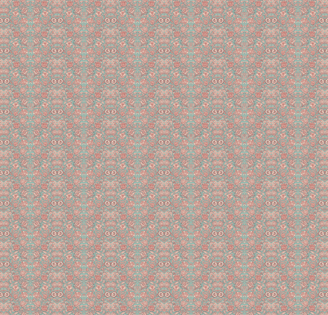 Creative Lab Amsterdam behang Indian Flower Turquoise wallpaper