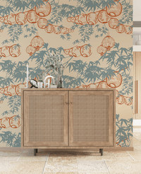 Lantern Festival Light Blue Wallpaper