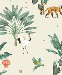 Creative Lab Amsterdam behang Lovely Bubbly Vanilla Wallpaper detail