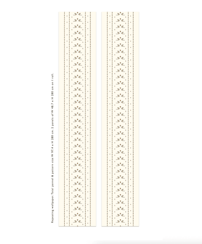 Creative Lab Amsterdam behang Lucky Pigeon Offwhite wallpaper rolls