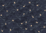 Creative Lab Amsterdam behang Monkey Night Blue Wallpaper