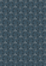 Creative Lab Amsterdam behang Oriental Teahouse Blues Blue Wallpaper