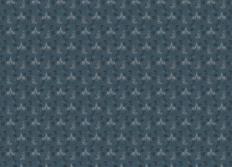 Creative Lab Amsterdam behang Oriental Teahouse Blues Blue Wallpaper