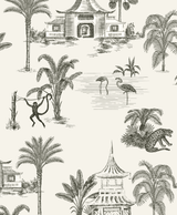 Creative Lab Amsterdam behang Oriental Teahouse Offwhite wallpaper detail