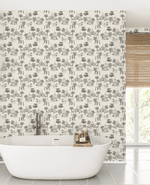 Creative Lab Amsterdam badkamer behang Oriental Teahouse Offwhite bathroom wallpaper