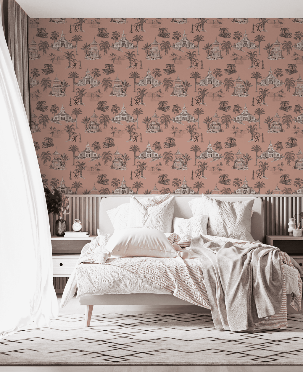 Creative Lab Amsterdam behang Oriental Teahouse Terra Pink  wallpaper