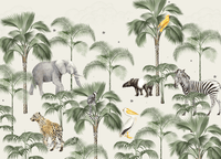 Creative Lab Amsterdam behang Palm Wildlife wallpaper
