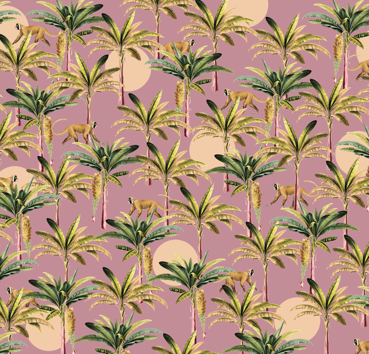 Creative Lab Amsterdam behang Purple Bananas wallpaper