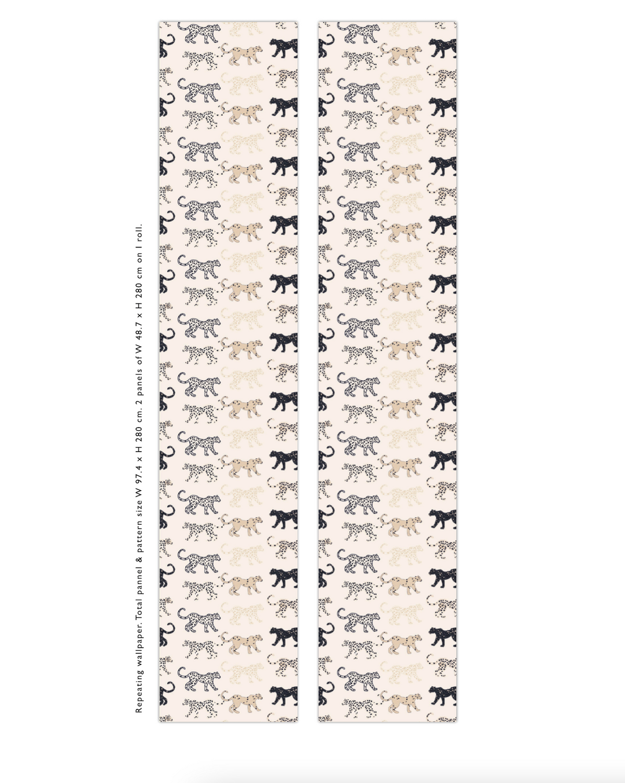 Creative Lab Amsterdam behang Funky Leopards Light Wallpaper rolls
