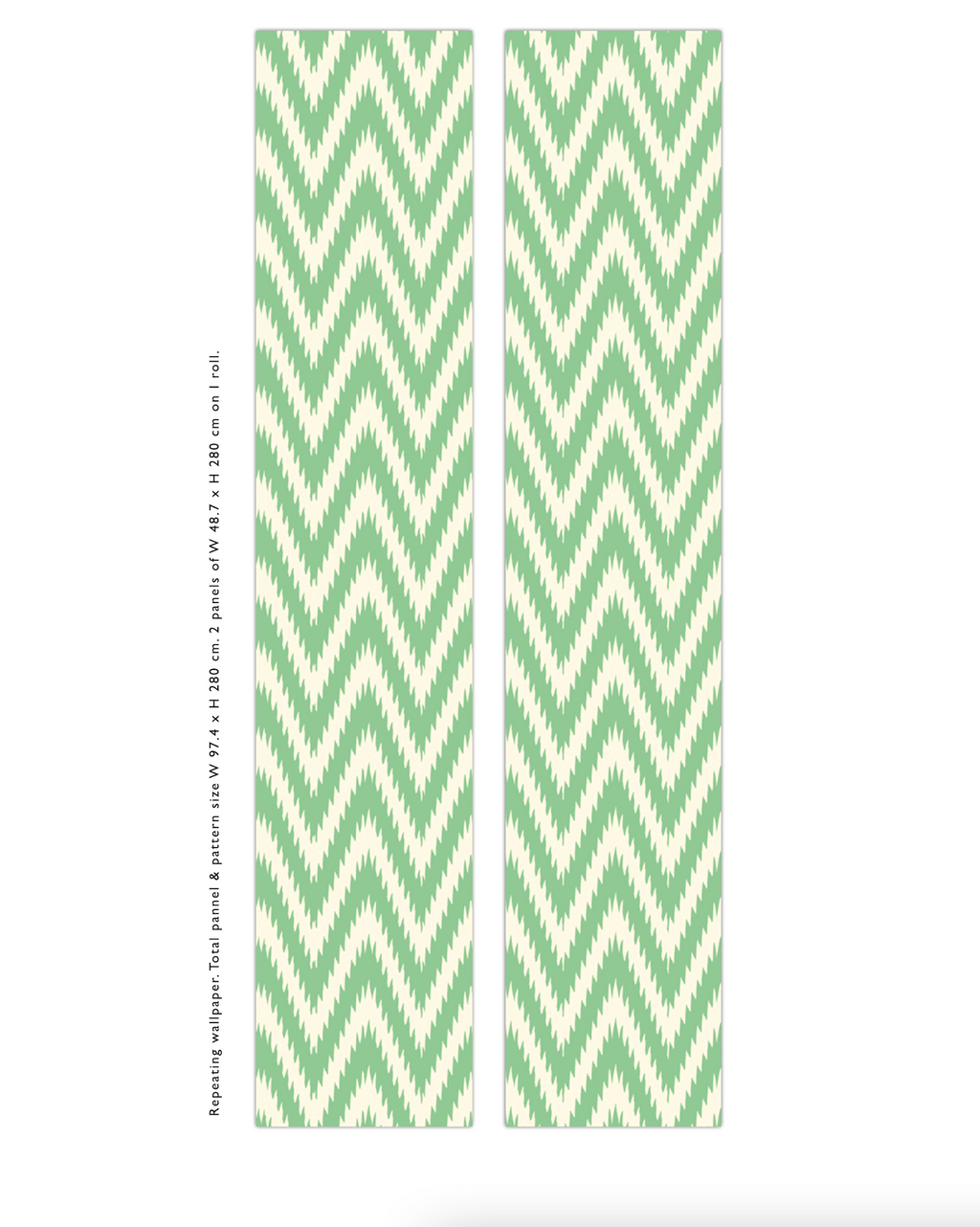 Creative Lab Amsterdam behangrollen Ikat Green Wallpaper rolls