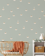 Creative Lab Amsterdam behang Sweet Camomile Green Light wallpaper