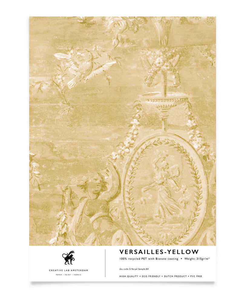 Versailles Yellow Wallpaper Sample