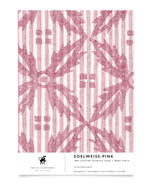 Edelweiss Pink Wallpaper Sample