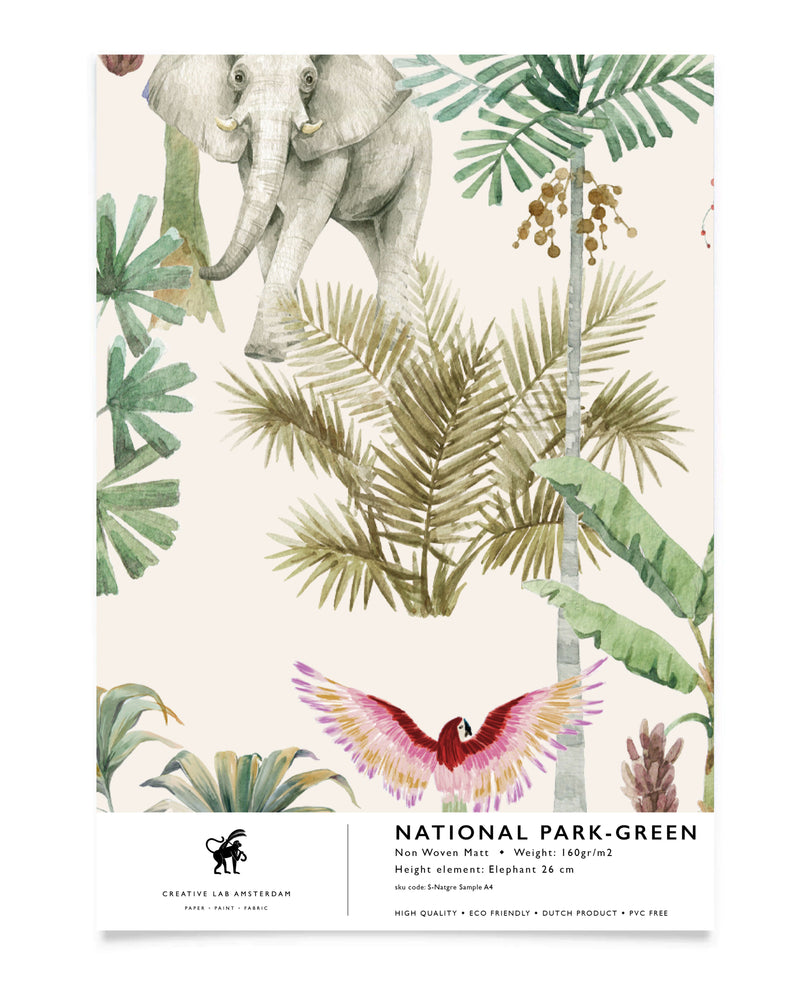 National Park Green Wallpaper Sample