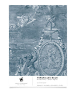 Versailles Blue Wallpaper Sample