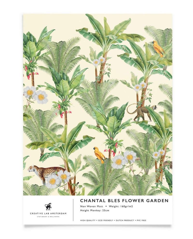 Creative Lab Amsterdam behang Chantal Bles Flower Garden wallpaper sample